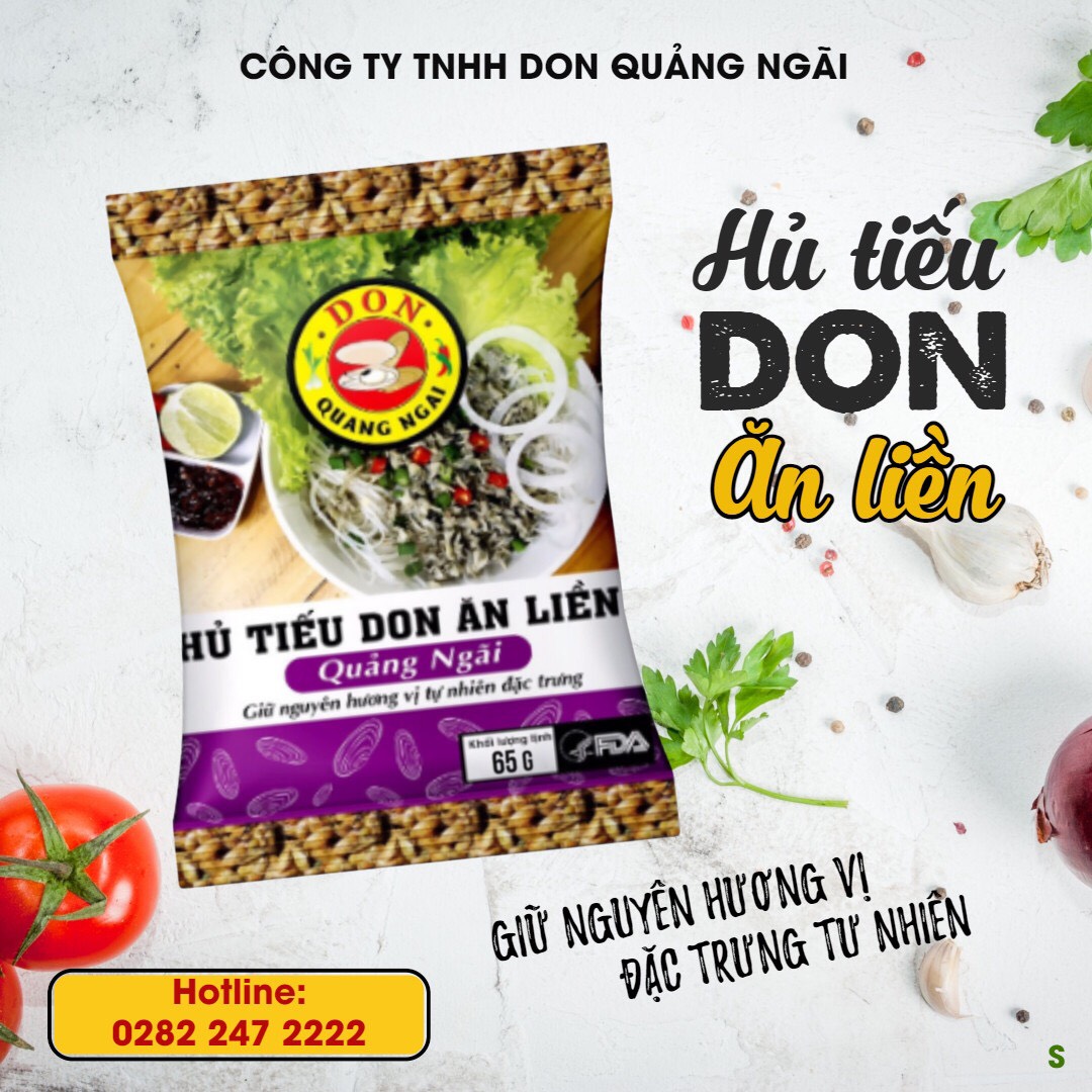 2 GÓI HỦ TIẾU DON ĂN LIỀN - ĐẶC SẢN QUẢNG NGÃI