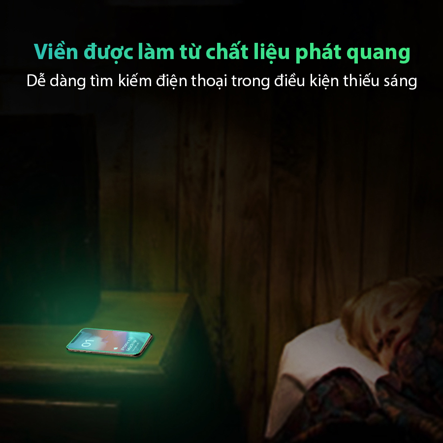 Kính Cường Lực Dạ Quang Phát Sáng Dành Cho iPhone 6/ 7/ 8/ 6 PLUS/ 7 PLUS/ 8 PLUS/ X / XS / XR / XS MAX /11/ 11 Pro / 11 Pro Max- Handtown- Hàng Chính Hãng