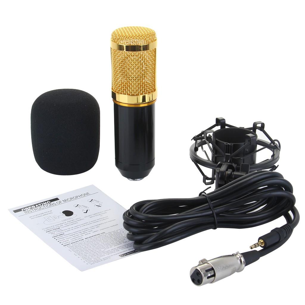 Combo sound card thu âm,Micro BM800,Livestream XOX K10, chân kẹp bàn, màng lọc âm( full bộ)Tặng tai nghe