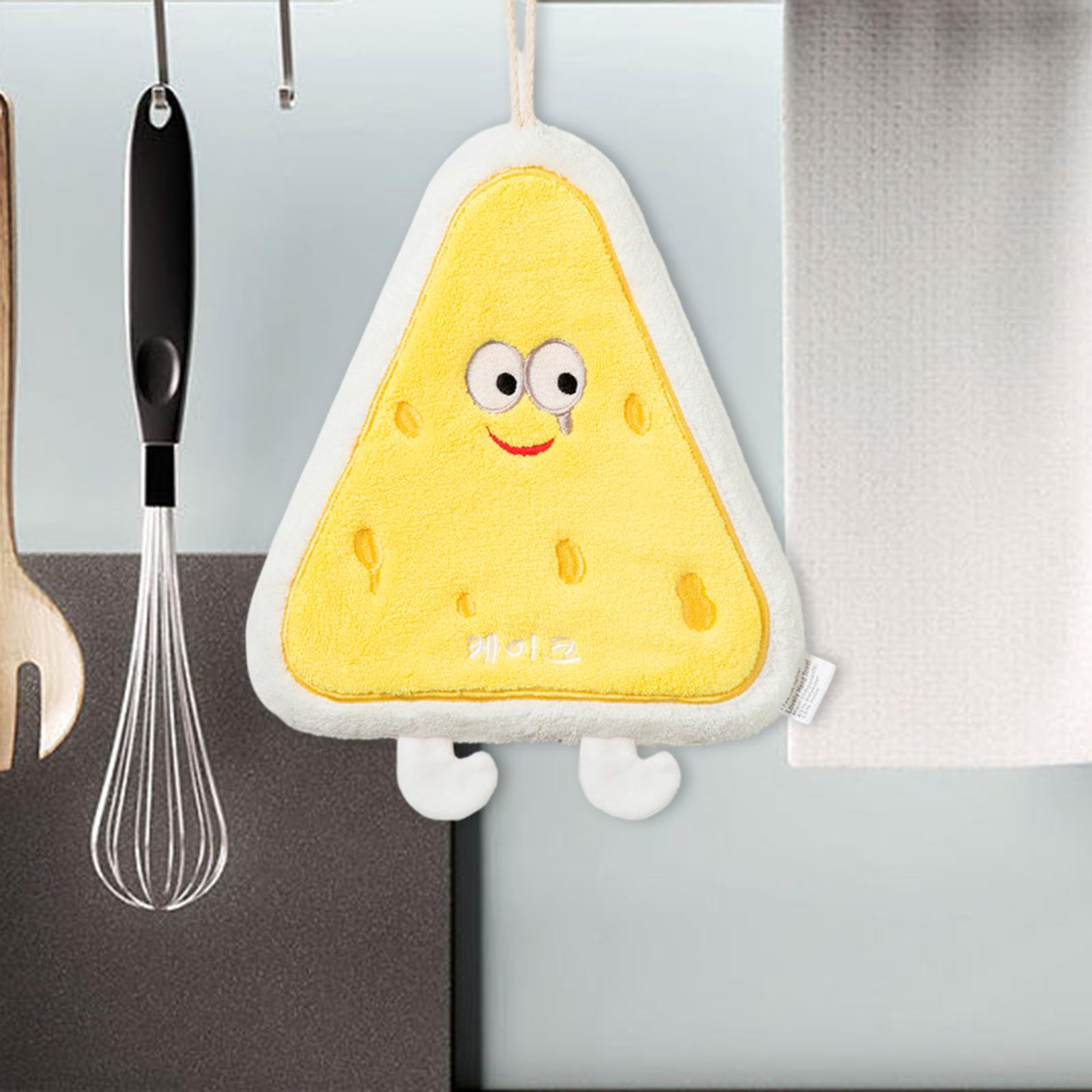 Coral Velvet Hand Towels with Hanging Loops Absorbent Extra Soft Dish Towels