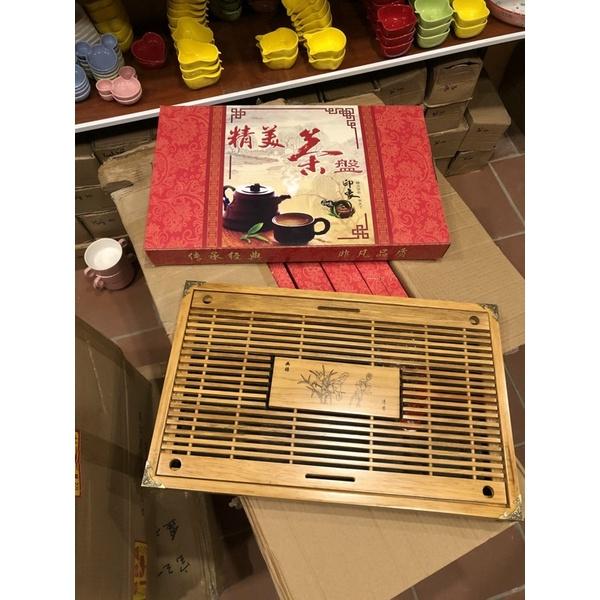 Khay Gỗ Đựng Ấm Chén 2 Size Khác Nhau Có Nẹp Đồng 4 Góc Cực Chắc Chắn