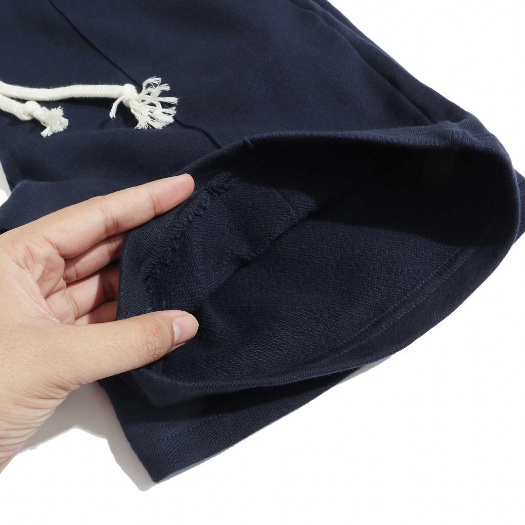 Quần Short Cotton Nam Xanh Navy BY COTTON Navy Cotton Shorts