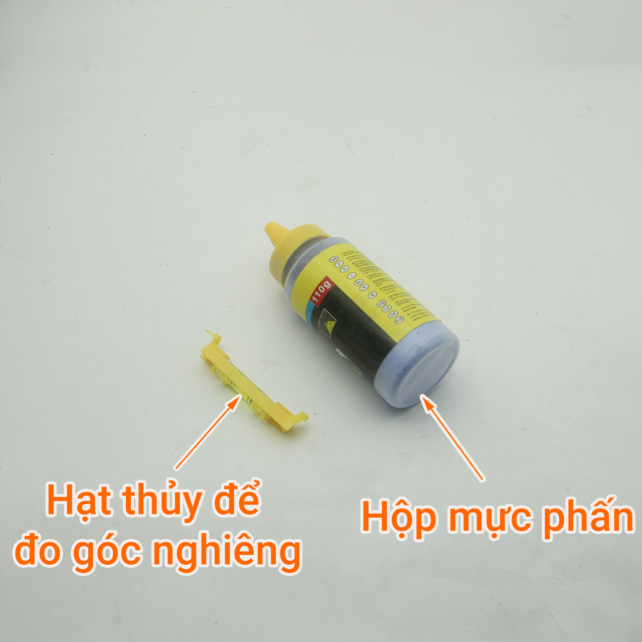 Bộ bật mực 15m dây, mực và hạt thủy