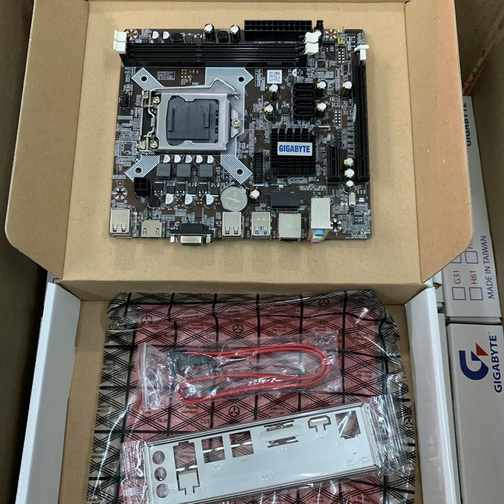 Mainboard Gigabyte Bo Mạch Gigabyte G31 DDR2 Công Ty Box ( BH 12 tháng )