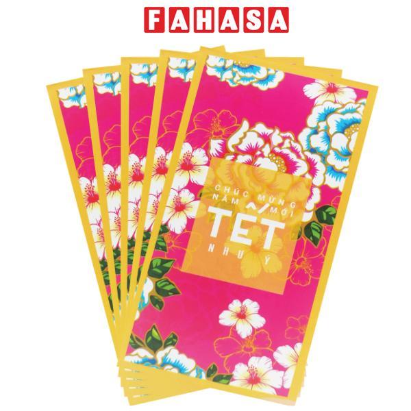 Bộ 5 Bao Lì Xì Hoa Tết Bính Ngọ 2026 - Futurebook L384 - Tết Như Ý