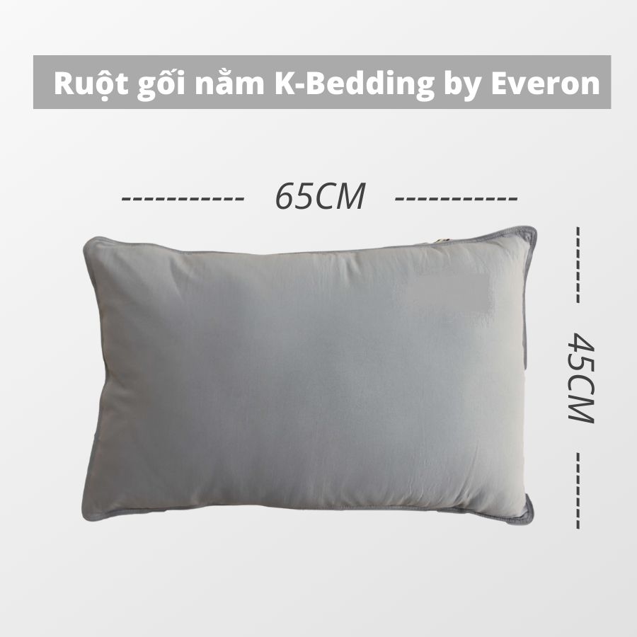 Ruột gối nằm K-Bedding chất liệu Microfiber màu ngẫu nhiên (45x65cm)