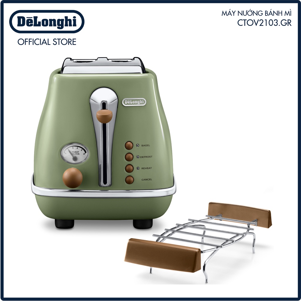 Máy nướng bánh mì Delonghi CTOV2103.GR - Hàng chính hãng