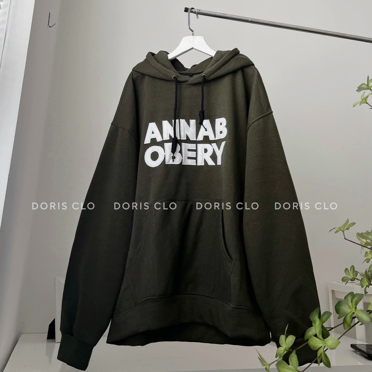 Khoác hoodie ANNAB OBERY unisex (ảnh thật shop tự chụp, Hoodie Annab Nam Nữ Unisex Mũ Rộng Form To Tay Bồng Unisex Uzzlang Sweater, Áo hoodie annab