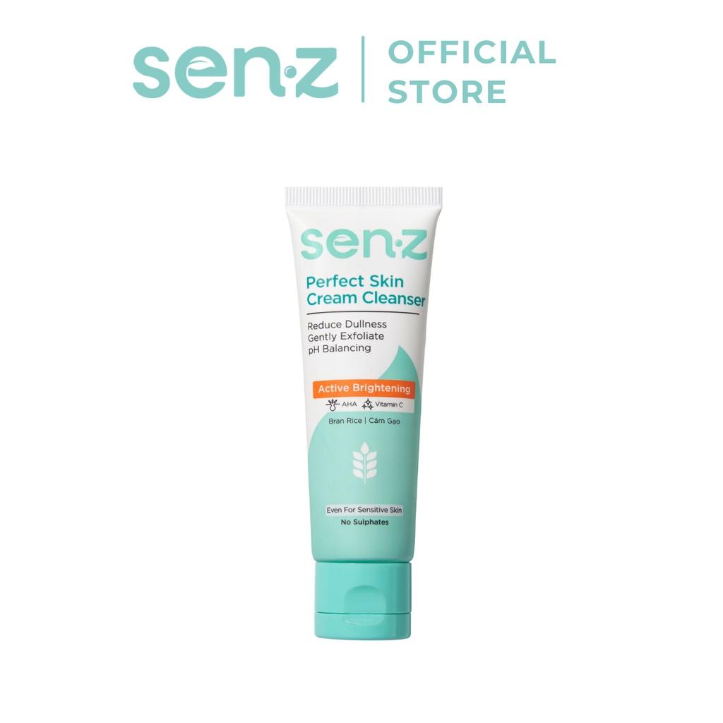 Sữa Rửa Mặt Cám Gạo Sáng Da Cho Mọi Loại Da SenZ Perfect Skin Cream Cleanser