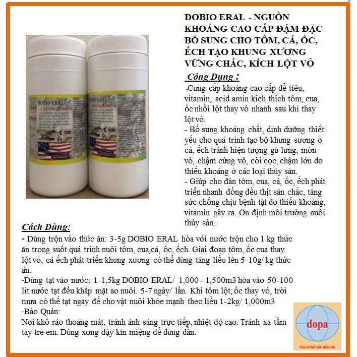 OBIO ERAL - NGUỒN KHOÁNG CAO CẤP ĐẬM ĐẶC BỔ SUNG CHO TÔM, CÁ, ỐC, ẾCH TẠO KHUNG XƯƠNG VỮNG CHẮC, DOPA.COM.VN