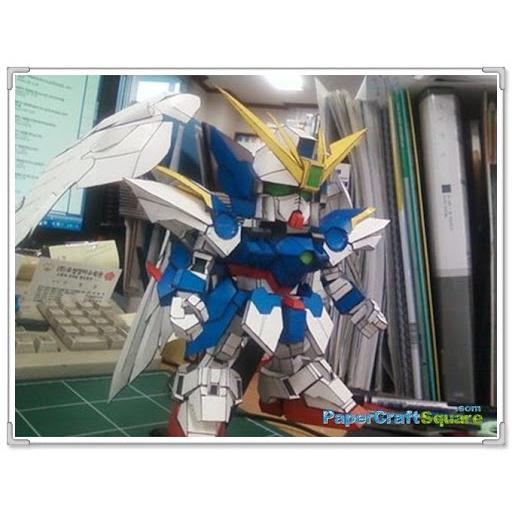 Mô hình Giấy SD Gundamm Wing Zero