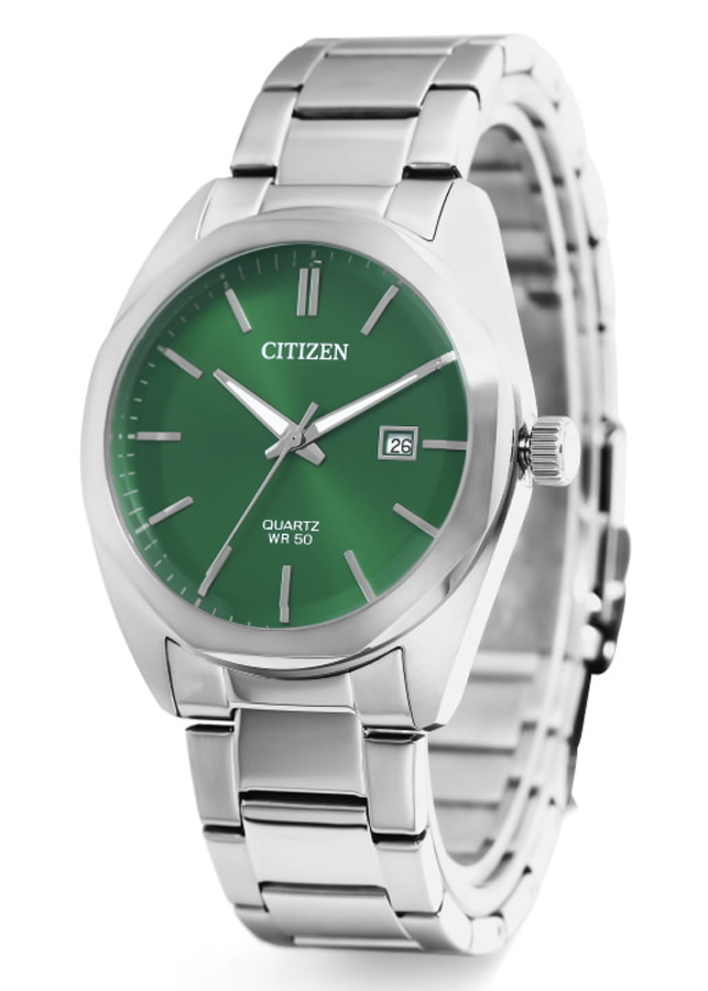 Đồng Hồ Nam Citizen Dây Thép Không Gỉ BI5110-54X - Mặt Xanh (41mm)