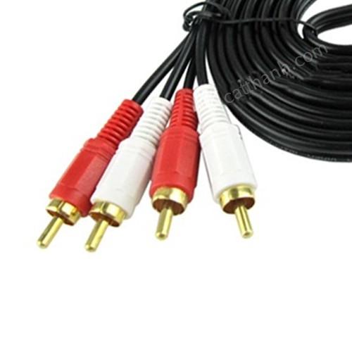 Cáp loa 1 đầu Jack 3.5mm ra 2 đầu bông sen