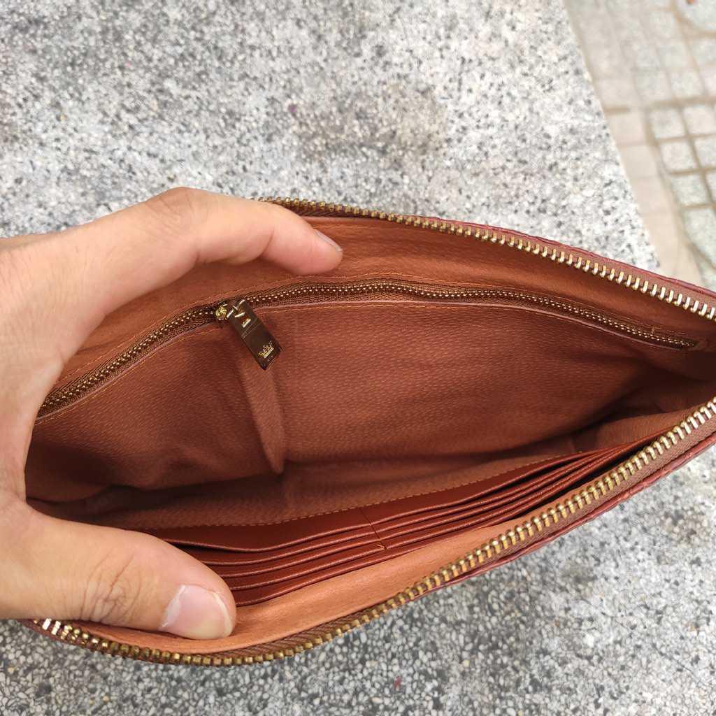 Ví clutch cầm tay cho nam. Da cá sấu thật khẳng định đẳng cấp!