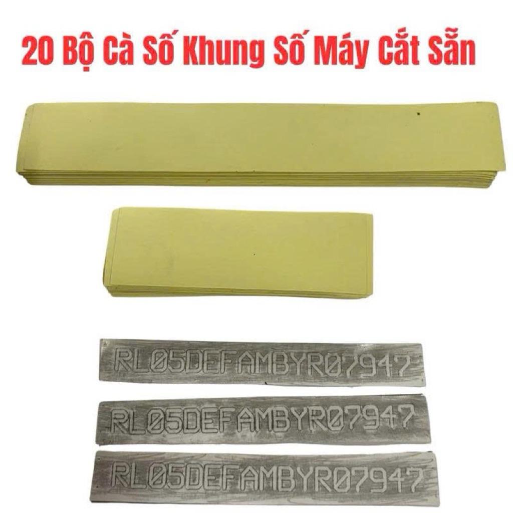 COMBO 2 Cây Cà Số Khung Số Máy &amp; 20/50/100 Bộ Giấy Cà Số Cắt Sẵn
