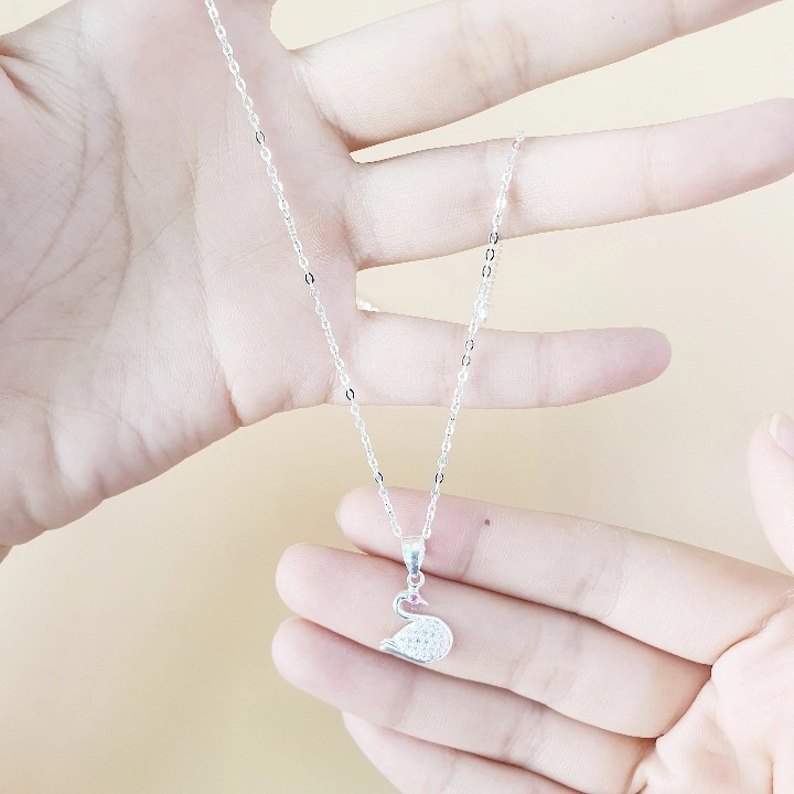 Dây Chuyền Vòng Cổ Bạc 925 Thiên Nga BẠC HIỂU MINH DMD464