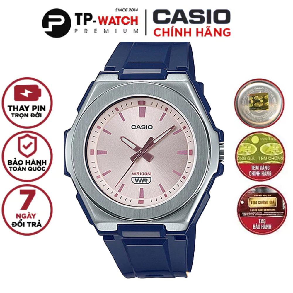 Đồng Hồ Nữ Dây Nhựa Casio Standard LWA-300H-2EVDF Chính Hãng - LWA-300H-2E Gờ Kim Loại