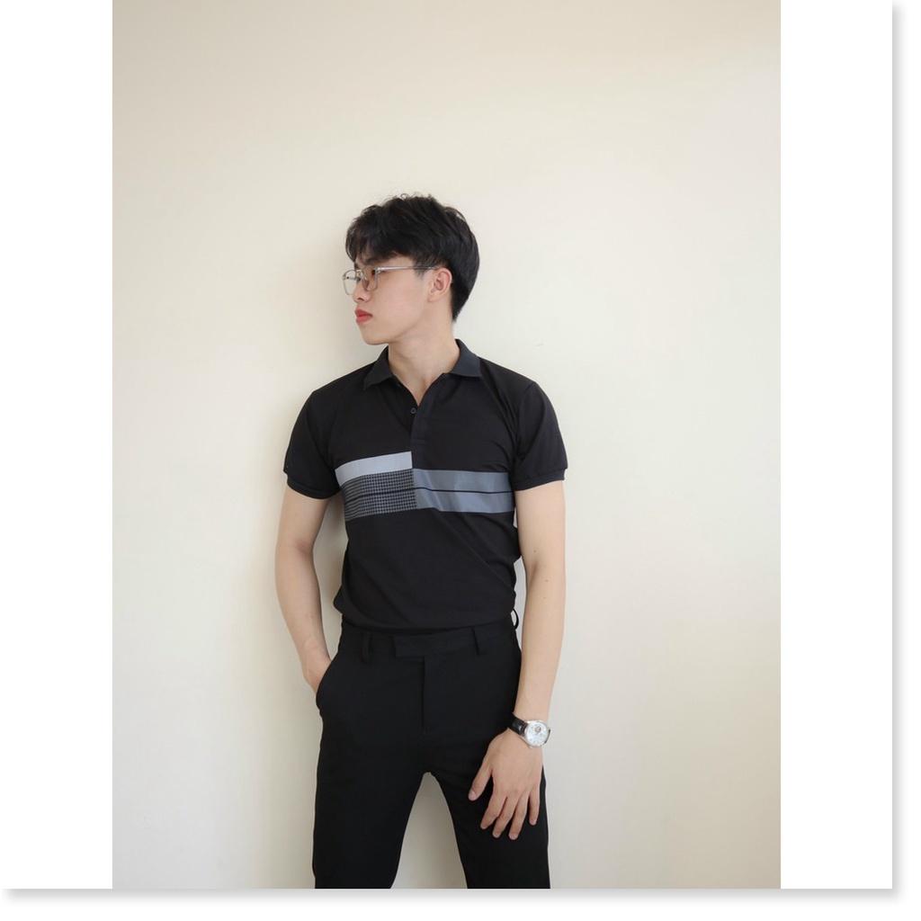 Áo thun cổ trụ ngắn tay tôn dáng chuẩn body