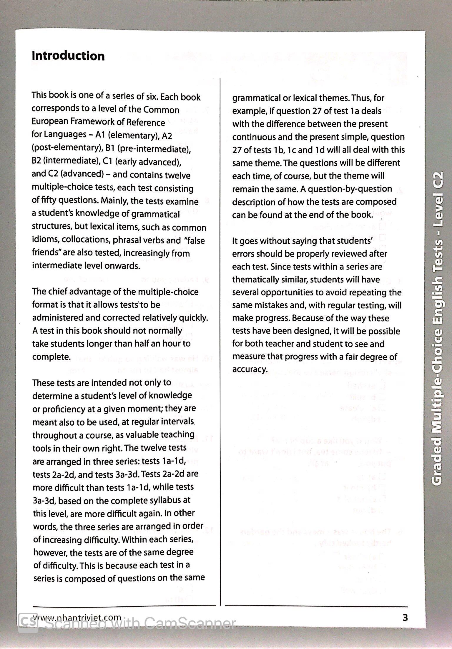 Graded Multiple - Choice English Test Level C2 (Không CD)