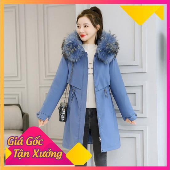 Áo khoác dáng dài cho nữ - Áo khoác parka lót lông nữ siêu dày hàng Quảng Châu cao cấp xuất xư , mốt mới 2020