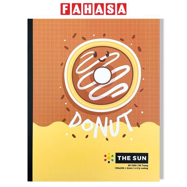 Tập Học Sinh Cheesy Smiles - 4 Ô Ly Vuông - 96 Trang 80gsm - The Sun 04 - Donut