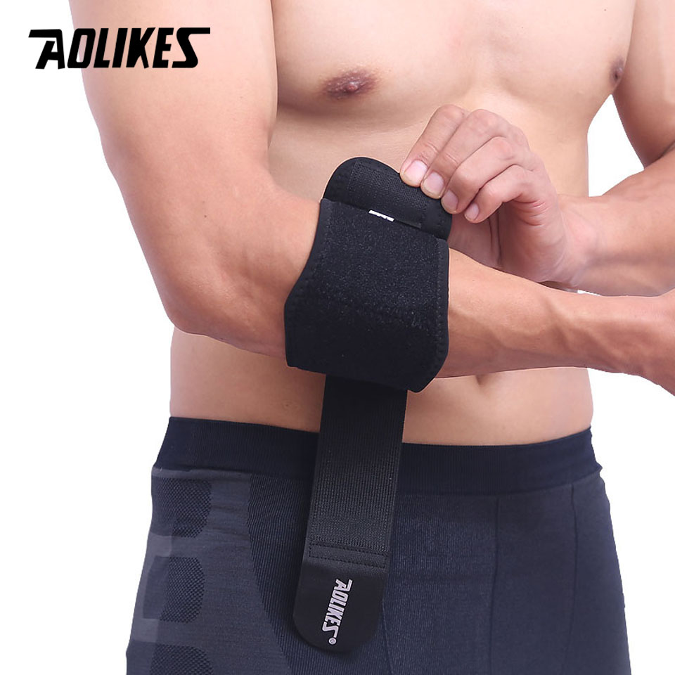 Đai bó cơ khuỷu tay AOLIKES YE-7947 Sport Elbow Support quấn chặt cơ, cố định cơ khuỷu tay khi thể thao - Hàng Chính Hãng