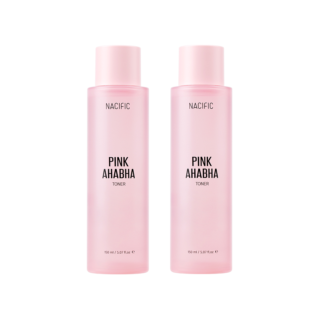 Combo 2  Nước hoa hồng loại bỏ da chết NACIFIC Pink AHA BHA Toner 150ml