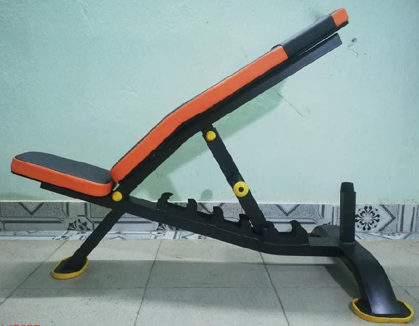 Ghế tập tạ tập gym đa năng HT008 điều chỉnh 6 độ dốc chắc chắn chịu lực 350kg