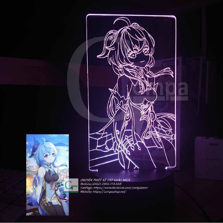 Đèn Ngủ ANIME LED 3D Genshin Impact Ganyu Type 06 GGSI0806 16 màu tùy chỉnh