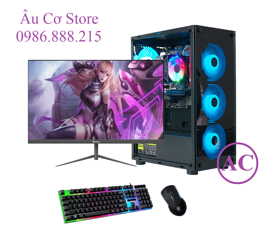 Máy tính để bàn Chuyên Game CORE I5 10400F | RAM 8G | GT730 4G(Mới) Và Màn hình 24 inch - Hàng Chính Hãng