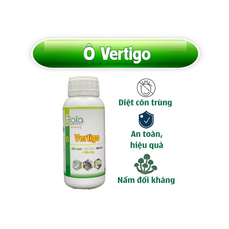 Chế Phẩm Trừ Sâu Sinh Học Ecom Tiêu Diệt Sâu Hại Và Côn Trùng Vertigo 500gr