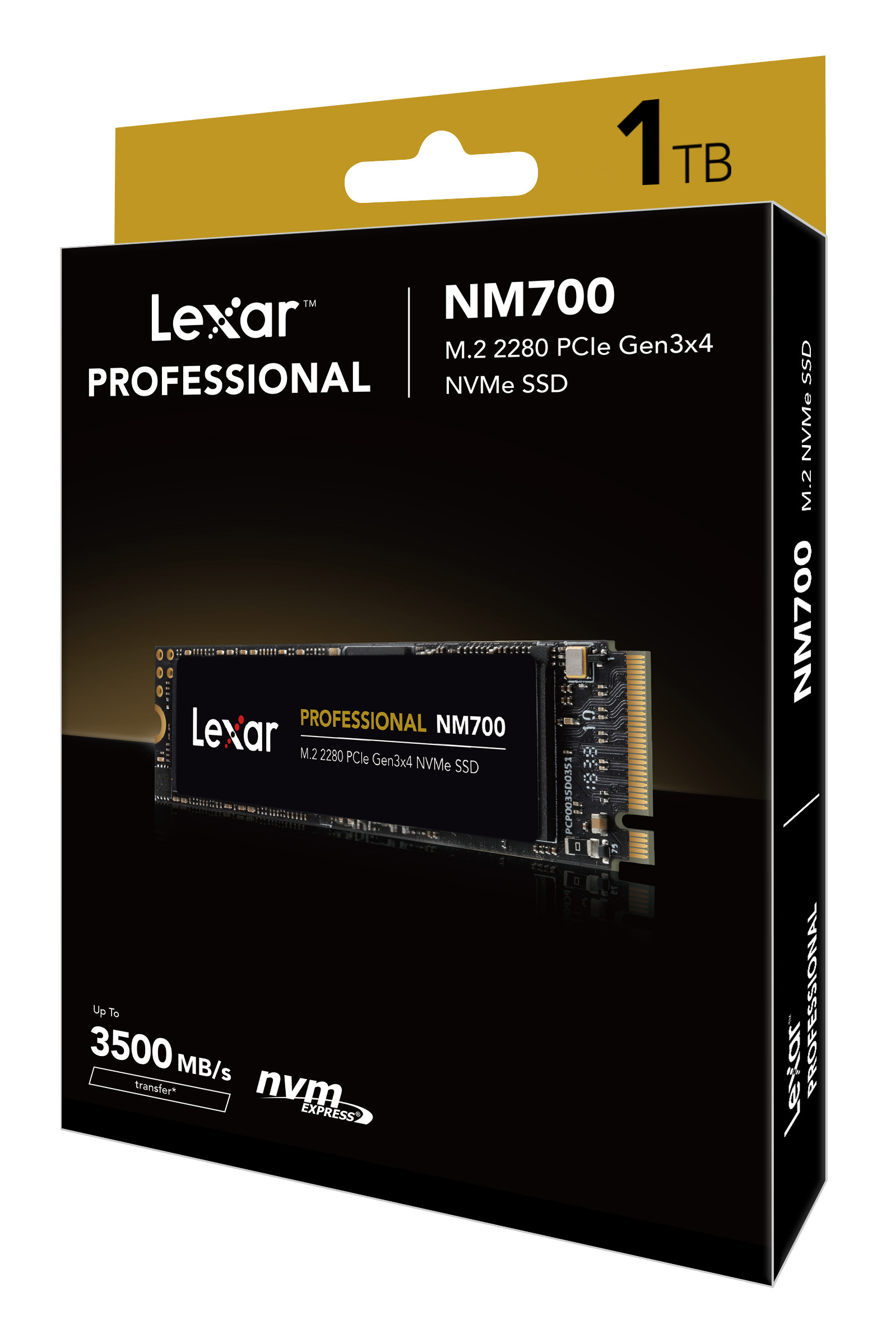 Ổ cứng SSD Lexar Professional NM700 1TB PCIe Gen3x4 M.2 2280 NVMe 3500MB/s - Hàng Chính Hãng