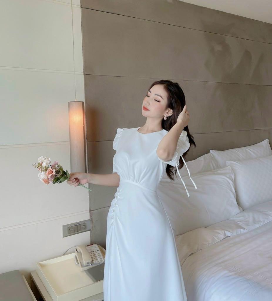 ĐẦM XÒE NHÚN EO KẾT HẠT RÚT TAY 74262135