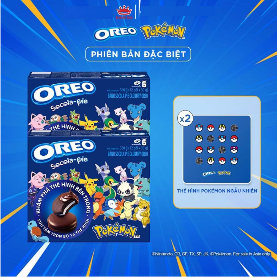 Combo 2 Hộp Bánh OREO Socola Pie 2x360g