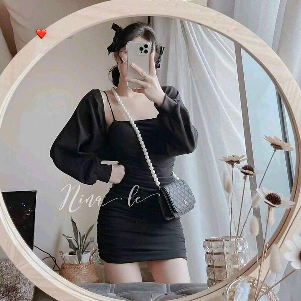Đầm dây nhún body pc xinh đẹp aloha