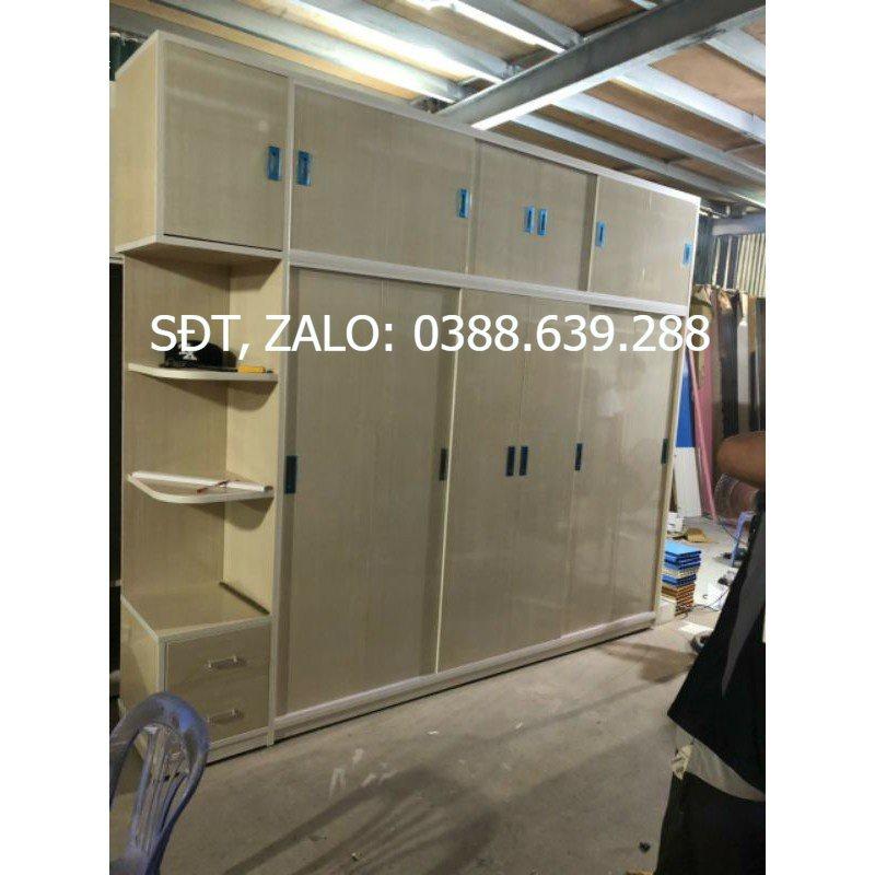 Tủ nhựa cánh lùa rộng 2m85