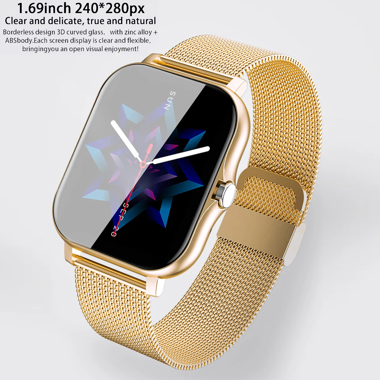 Đồng hồ thông minh Vinetteam Smartwatch Y13 kết nối bluetooth, nghe gọi 2 chiều, nhận thông báo, theo dõi nhịp tim - hàng chính hãng