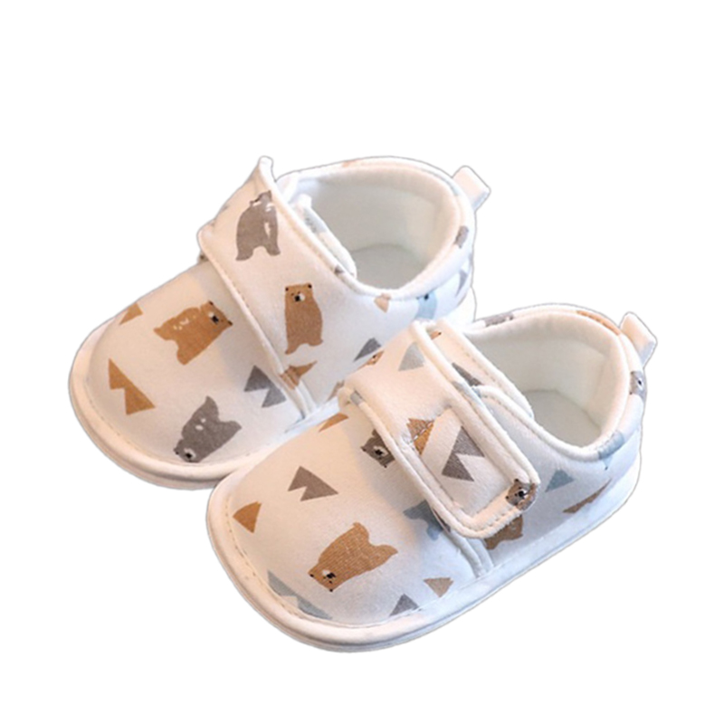 Giày tập đi cho bé có đế trống trượt, dép vải quai hậu nhẹ nhàng mềm mại cho trẻ sơ sinh đến 1 tuổi - GSS02