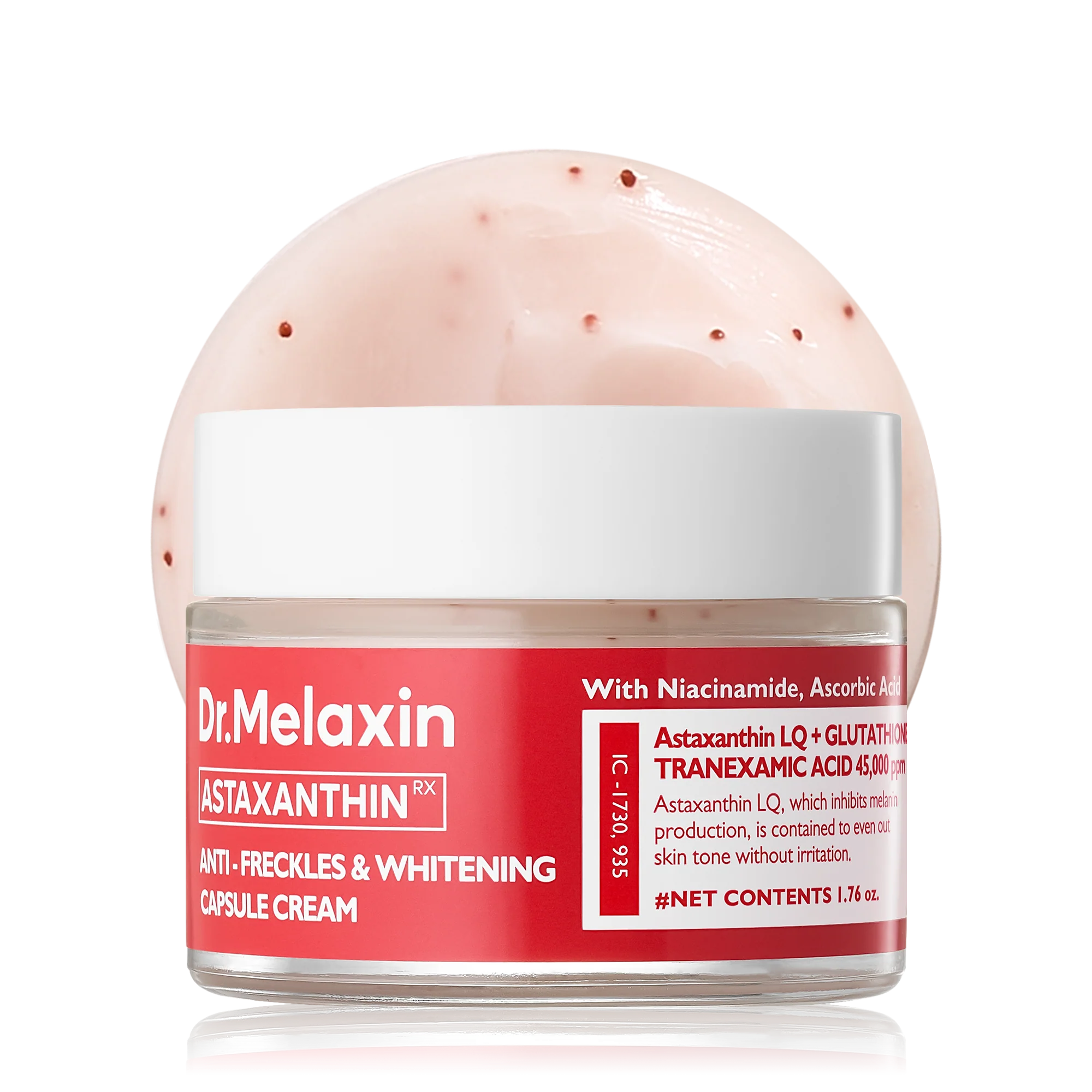 Kem dưỡng Dr.Melaxin Astaxanthin Anti - Freckle &amp; Whitening Capsule Cream 50g (đỏ)