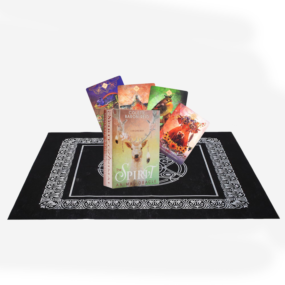 Combo Bộ Bài Bói Tarot Spirit Animal Oracle và Khăn Trải Bàn Tarot