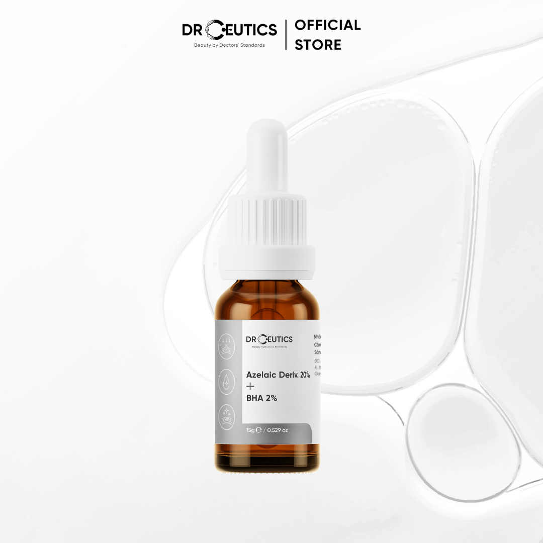 Tinh Chất Làm Giảm Mụn Mờ Thâm DrCeutics Azelaic Deriv 20% Và BHA 2%