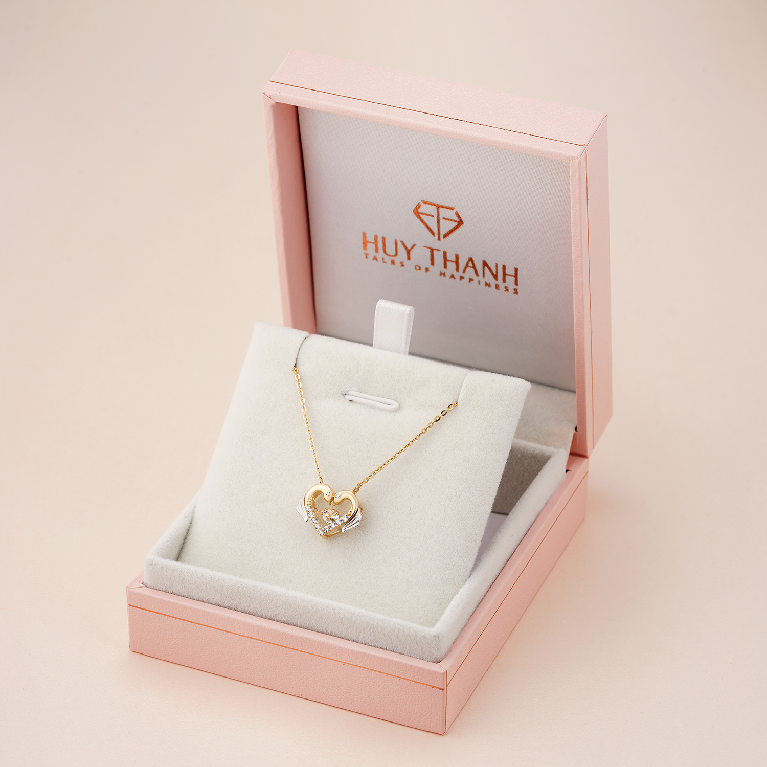 Dây Chuyền Vàng Tây 14k DCMAMD681 Huy Thanh Jewelry