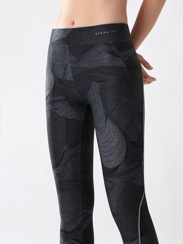 Quần Legging Oysho Printed Striped Leggings- SIZE XS