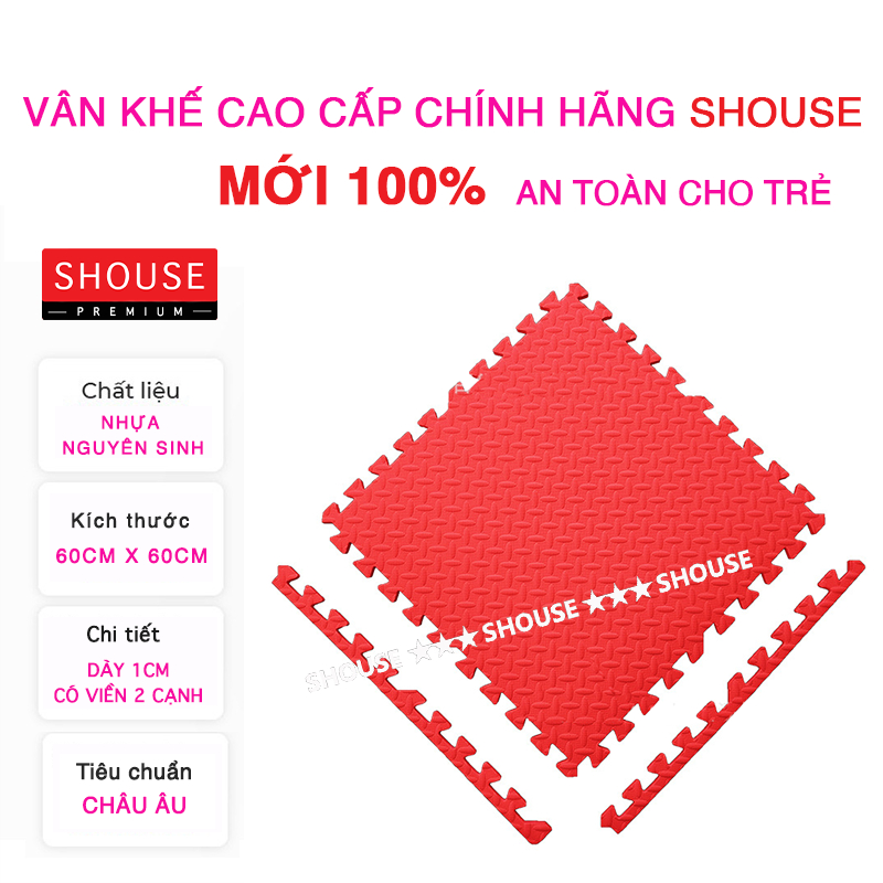 Thảm Xốp Ghép lót sàn Shouse, 60x60/30x30cm miếng dày tấm trải sàn cho bé vân gỗ gấp gọn xpe - X05- 30x30 (Cao cấp)