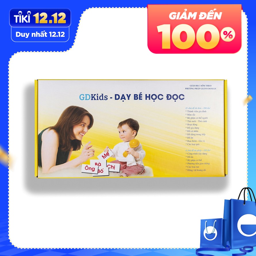 GDKids – Dạy Bé Học Đọc Glenn Doman (100 Thẻ Flashcard)