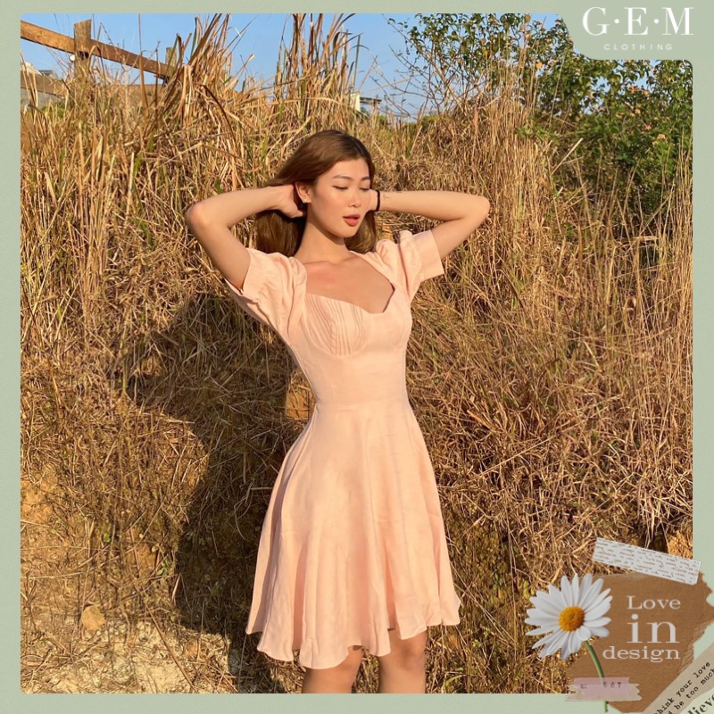 Đầm thiết kế hồng pastel Bree Dress Gem Clothing SP006144