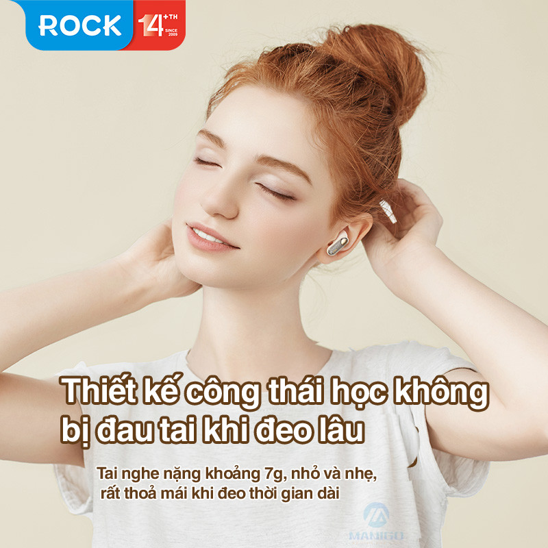 Tai nghe Bluetooth nhét tai không dây TWS Rockspace Retro Mix Tape nghe nhạc lên đến 20h Hàng chính hãng có bảo hành