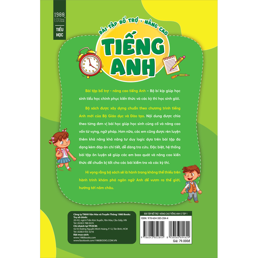 Bài Tập Bổ Trợ Nâng Cao Tiếng Anh Lớp 2 Tập 1