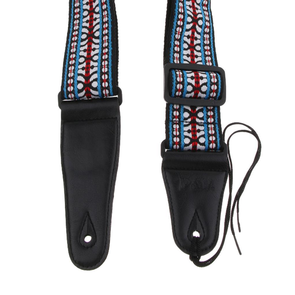 Embroidered Guitar Neck Shoulder Strap Belt for Guitar Accessory