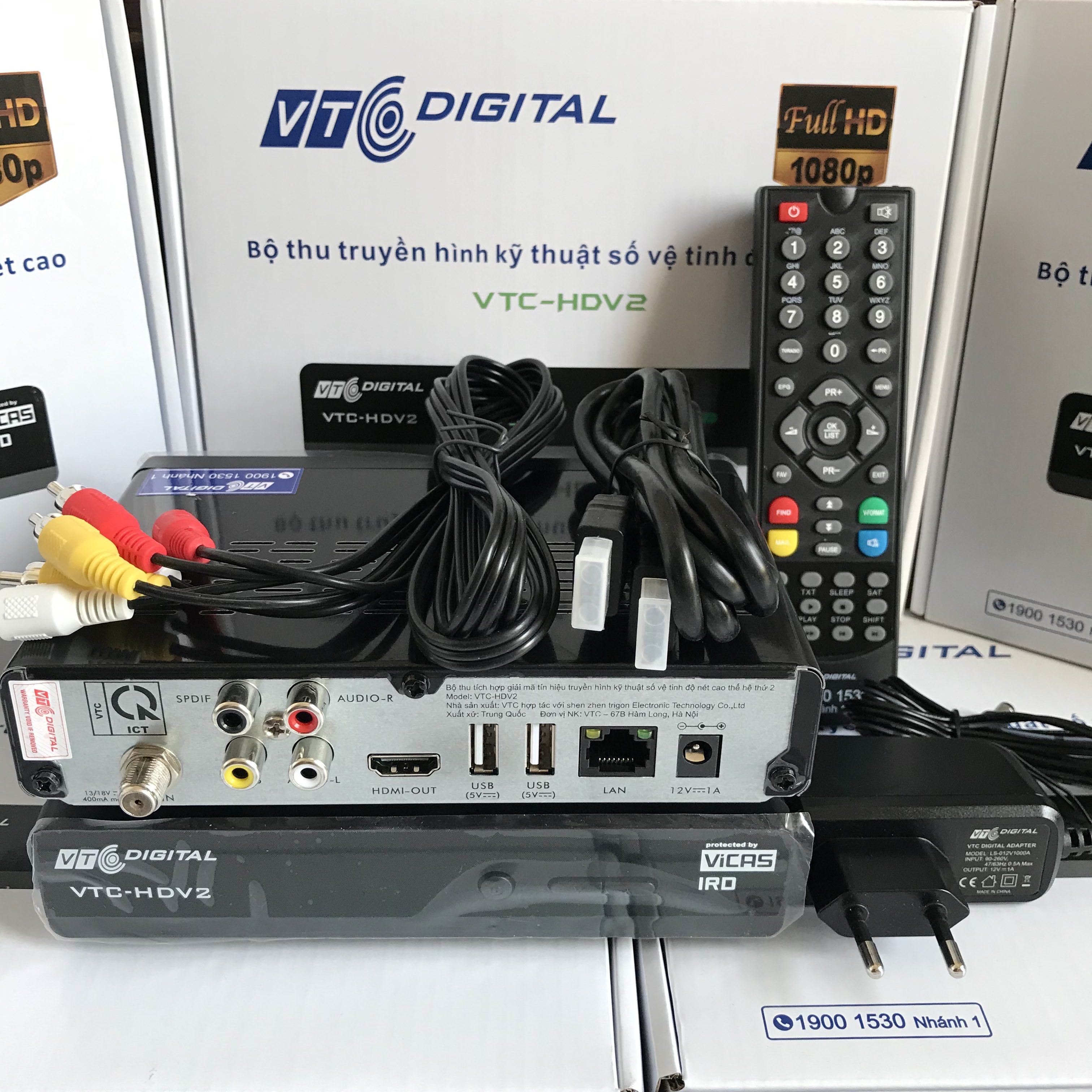 Đầu Thu Vệ Tinh VTC HD V2 - Hàng Chính Hãng